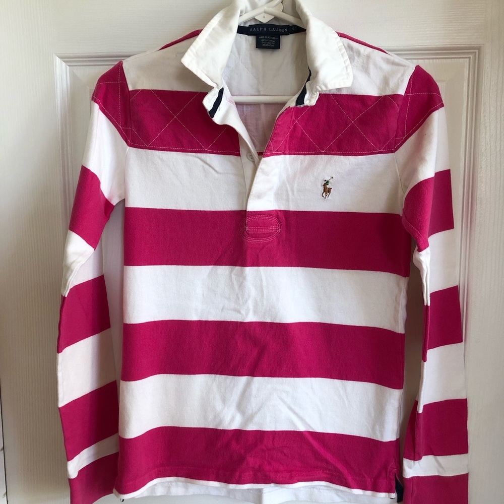🌻 Ralph Lauren rugby stripe popover